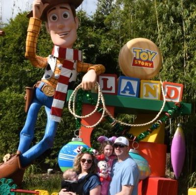 Saying hello to Woody at Disney's Hollywood Studios